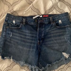 Celebrity pink blue Jean shorts 14 curvy